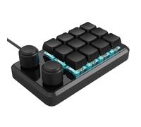 DAYnagh Macros Pad 12 touches pour joueurs et professionnels RVB illuminés programmables avec câble de type C