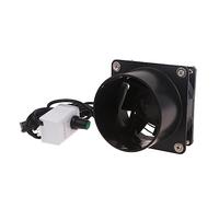 DAYnagh Petite Ventilateur d'extraction d'air avec Φ80mm tuyau d'evacuation flexible en aluminium, extracteur d'Air de ventilation avec contrôleur de Vitesse USB (sans tuyau)