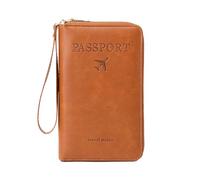 DAYnagh Portefeuille de voyage pour passeports familiaux, étui en cuir synthétique pour billets, cartes, espèces, housse de protection pour homme et femme, b, Taille unique, Beauté de masse