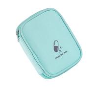 DAYnagh Travel Firsts Sac de rangement vide pour médicaments avec plusieurs compartiments Petites pochettes avec fermeture éclair, Vert, Beauté de masse