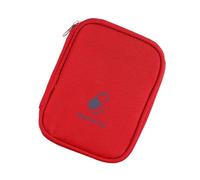 DAYnagh Travel Firsts Sac de rangement vide pour médicaments avec plusieurs compartiments Petites pochettes avec fermeture éclair, Rouge, Beauté de masse