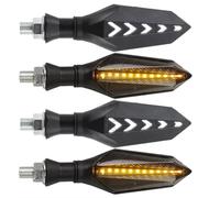 DAYOTIE Compatible avec Yamaha pour XJR1300 pour XP500 pour XP530 pour XS250SE pour XS400 pour XS650 pour XS750 pour XS850 pour XS1100 Clignotants de Moto Clignotants de Moto(White,4piece)