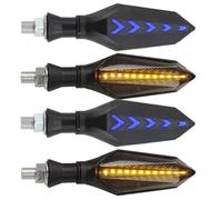 DAYOTIE Compatible avec Yamaha pour XJR1300 pour XP500 pour XP530 pour XS250SE pour XS400 pour XS650 pour XS750 pour XS850 pour XS1100 Clignotants de Moto Clignotants de Moto(Blue,4piece)