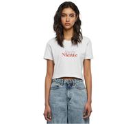 Days Beyond Dolce Far Niente T-Shirt Femme Cropped Bauchfrei Blanc