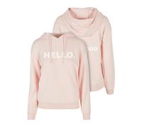 Days Beyond Hello Goodbye Sweat À Capuche Pull Rosa Femme Écriture Neuf