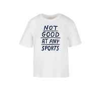 Days Beyond T-shirt 'Not Good At Any Sports' violet / blanc, Taille XL