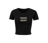 Days Beyond T-shirt 'Take It Daisy' jaune d'or / noir / blanc, Taille L