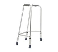 Days, cadre de marche intermédiaire étroit en aluminium léger, aide à la mobilité pour personnes handicapées ou personnes âgées, embouts antidérapants, poignée fendue, hauteur réglable, très maniable.