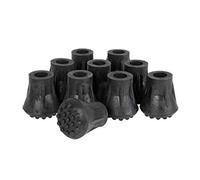 Days, embout de canne en forme de cloche, 13 mm, lot de 10 pièces, embout de rechange pour canne de marche, prise améliorée des surfaces, pour personnes âgées, personnes à mobilité réduite