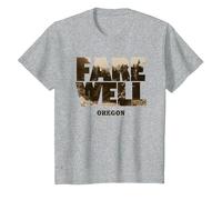 Days Gone Farewell Oregon Landscape Big Chest Logo T-Shirt, Enfant, Gris Chiné, 10 Ans