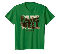 Days Gone Farewell Oregon Landscape Big Chest Logo T-Shirt, Enfant, Vert Kelly, 3 Ans