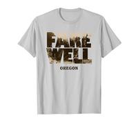 Days Gone Farewell Oregon Landscape Big Chest Logo T-Shirt, Homme, Argent, L
