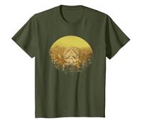 Days Gone Honor and Glory Landscape Vintage Chest Poster T-Shirt, Enfant, Olive, 2 Ans