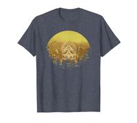 Days Gone Honor and Glory Landscape Vintage Chest Poster T-Shirt, Homme, Bleu Chiné, 6XL
