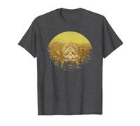Days Gone Honor and Glory Landscape Vintage Chest Poster T-Shirt, Homme, Chiné Foncé, 4XL