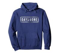 Days Gone Iconic Distressed Big Chest Logo Sweat à Capuche, Unisexe pour Adultes, Bleu Marine, L