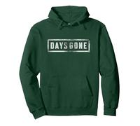 Days Gone Iconic Distressed Big Chest Logo Sweat à Capuche, Unisexe pour Adultes, Vert Forêt, XL