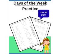 Days of the Week Tracing, Writing and Ordering Practice for Preschoolers and Kindergartners