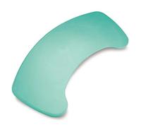 Days, planche de transfert incurvée, robuste, en plastique renforcé et imperméable, bords arrondis, extrémités antiglisse, pour personnes à mobilité réduite et utilisateurs de fauteuil roulant.