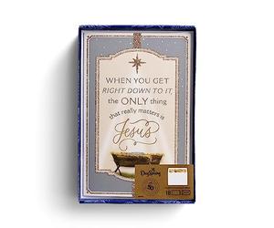 DaySpring 50e anniversaire - The Only Thing That Really Matters is Jesus - 18 cartes de Noël et enveloppes