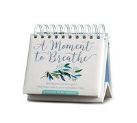 DaySpring - A Moment To Breathe - Calendrier perpétuel (90857), blanc, 14 x 14 x 3 cm