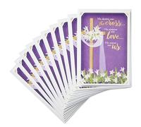 Dayspring Lot de 10 cartes de Pâques religieuses, bénédictions à Pâques avec enveloppes