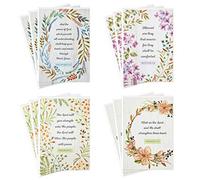 DaySpring Lot de 12 cartes de condoléances religieuses assorties avec enveloppes Motif couronnes florales