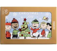 DaySpring Peanuts Christmas Joy! - The Wonder of Christmas - 50 Bulk Christmas Boxed Cards & Envelopes, NLT (J9694)