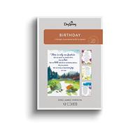 Dayspring - Roy Lessin - Happy Birthday - 4 designs assortis avec inscription - 12 cartes d'anniversaire et enveloppes (U1200)