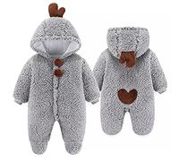 Daysskk Barboteuse Bébé Hiver Combinaison Hiver Bébé 12-18 Mois Pyjama Bébé Garçon Combinaison Pilote Bébé Manteau Bébé Grenouillere Bébé Hiver Cadeau Naissance Garcon