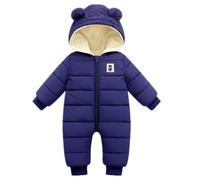 Daysskk Combinaison Pilote Bebe Garçon 0-6 Mois Combinaison Hiver Bébé Garçon Combinaison de Neige à Capuche Bébé Vêtement Bébé Hiver Cadeau Naissance