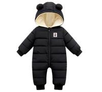 Daysskk Combinaison Pilote Bébé Garçon 9-12 Mois Hiver à Capuche - Vêtement de Neige Bébé Hiver - Cadeau Naissance