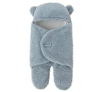 Daysskk Couverture Emmaillotage Naissance Nid d'Ange Hiver Gigoteuse Bébé Cadeau pour 6 Mois Bleu