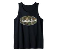 Dayton Funk Camo Vintage Inspired Distressed Music Débardeur