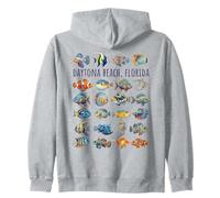 Daytona Beach Florida Motif Poisson coloré Sweat à Capuche