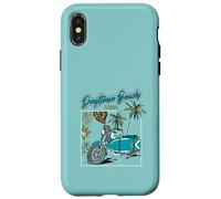 Daytona Beach Florida Moto Surf Biker Surfer Coque pour iPhone X/XS