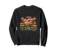 Daytona Beach Florida Moto Vintage Sunset Style années 80 Sweatshirt