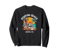 Daytona Beach Florida Squelette drôle dans Le Soleil Chaud Sweatshirt