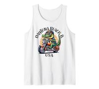 Daytona Beach Florida USA Fun Alligator Dessin animé Débardeur