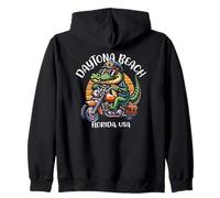 Daytona Beach Florida USA Fun Alligator Dessin animé Sweat à Capuche