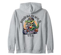 Daytona Beach Florida USA Fun Alligator Dessin animé Sweat à Capuche