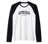 Daytona Beach Florida Vintage Manche Raglan