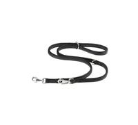 Ferplast Laisse pour Chien Daytona, Laisse pour Chien Taille Petite, 200 cm, Laisse de Dressage avec poignée rembourrée Confortable et Mousqueton en métal. Noir