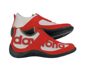 Daytona Moto Fun Chaussures de moto, rouge-argent, taille 39 pour homme