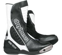 Daytona Strive GTX Gore-Tex Bottes de moto imperméables, noir-blanc, taille 48 pour homme