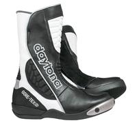 Daytona Strive GTX Gore-Tex Bottes de moto imperméables, noir-blanc, taille 36 pour homme