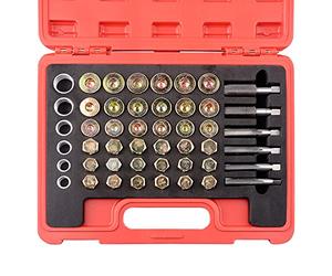 DAYUAN 114pcs kit de réparation du Filetage du Carter d'huile M13 M15 M17 M20 M22 Outil de Bouchon de vidange