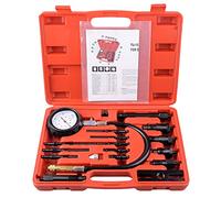 DAYUAN 17 pièces Testeur de compression pour moteurs diesel 0-70 bar, Auto Car Tractor Diesel Engine Testing Gauge Manometer Kit