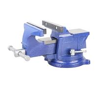 DAYUAN Étau d'établi Menuisier Robuste de 15,2 cm avec Enclume Forgé, Base Pivotante à 360° et Pince de Bureau
