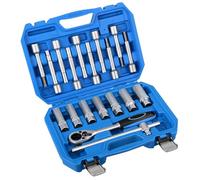 DAYUAN Jeu d'outils de 19 pièces d'amortisseurs à écrou pour jambe de suspension, palier de suspension, douille spéciale entraînement 1/2"